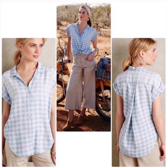 cloth & stone Tops - Anthropologie Cloth & Stone Celestine chambray top